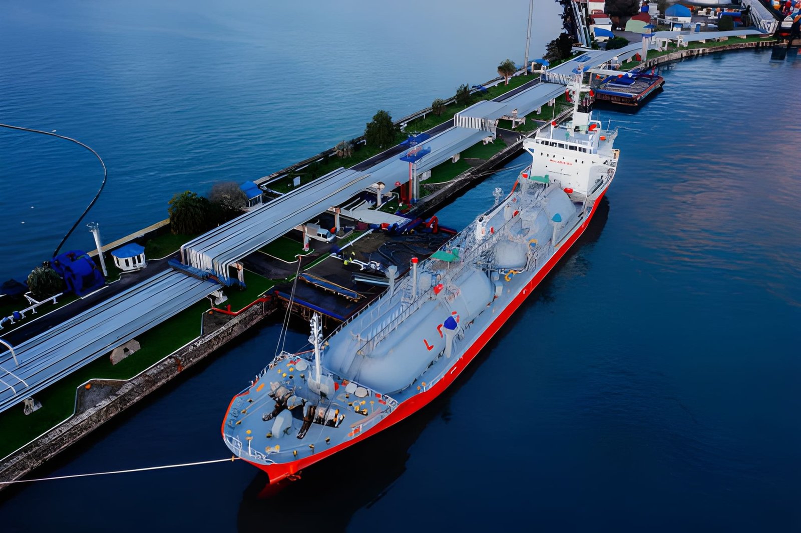 Global maritime shipping network connecting international energy markets