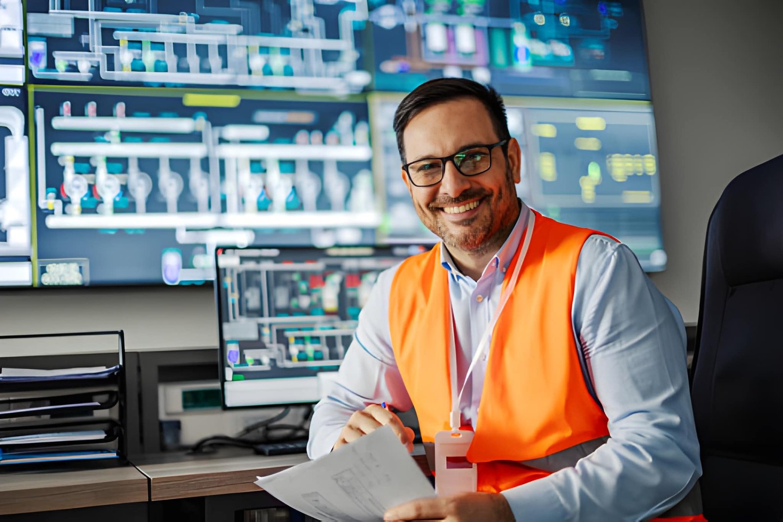 Digital logistics management platform monitoring global shipping operations